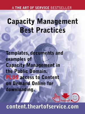 cover image of Capacity Management Best Practices - Templates, Documents and Examples of Capacity Management in the Public Domain PLUS access to content.theartofservice.com for downloading